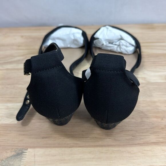 Charter Club Gippi Black Wedge Sandals size 10 M - Picture 4 of 9